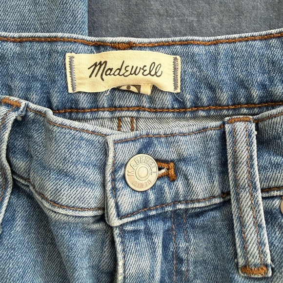 Madewell High-Rise Slim Crop Boyjean 28P Petite Medium Wash - Picture 2 of 7